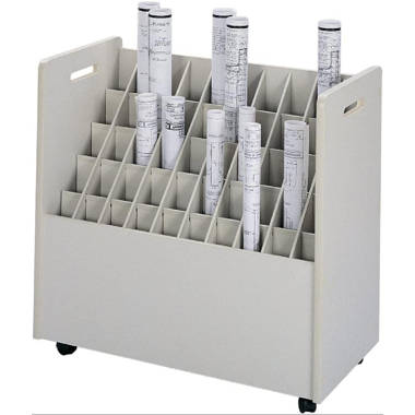 Safco 50 Compartments Mobile Roll Files