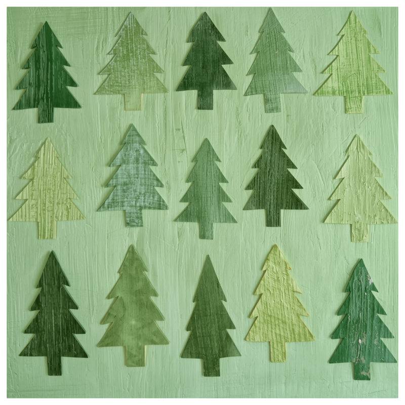 Housses de couette Green Tree Silhouettes, Grand lit