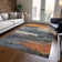 Machine Washable Indoor/Outdoor Xhevrie Blue Rug