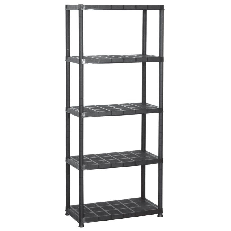 Khacheres Plastic Shelving Unit, 170cm H x 71cm W x 38cm D