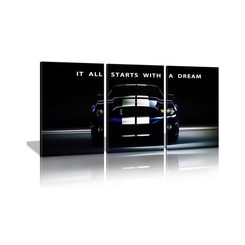 3 Piece Wrapped Canvas Print, 40 cm H x 30 cm W