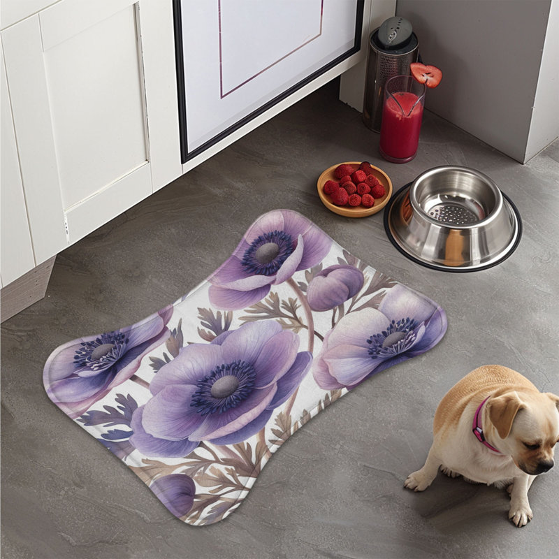 Beautiful Anemones - Tapis d'alimentation en os 1 pièce