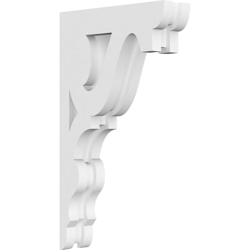 1 7/8"W X 7"D X 12"H Robin Architectural Grade PVC Corbel, 12" H x 7" W x 1.875" D