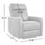 Fauteuil inclinable électrique en cuir véritable Leena-111720663