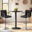 Pete Swivel Upholstered Adjustable Height Counter Stool with Metal Frame-1811846404