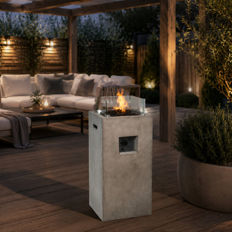 Pawleys Column Concrete Propane Smokeless