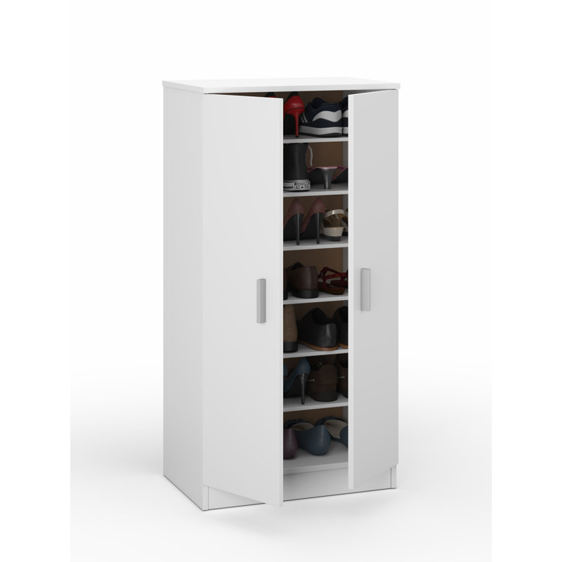Casimire 2 Door Manufactured Wood Wardrobe, White