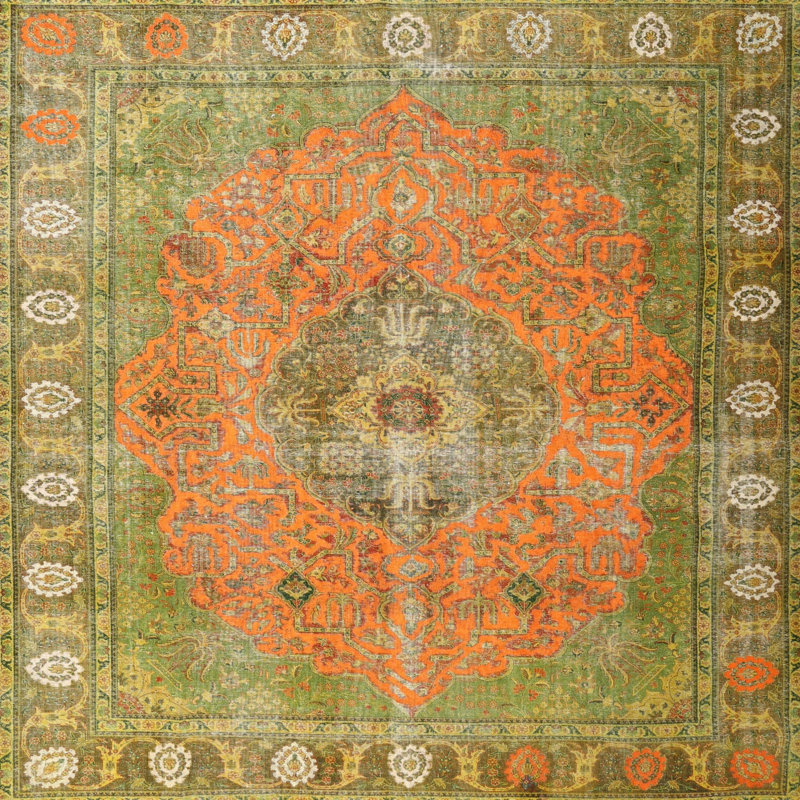 Carmiencke Oriental Indoor Rug, Round 5'