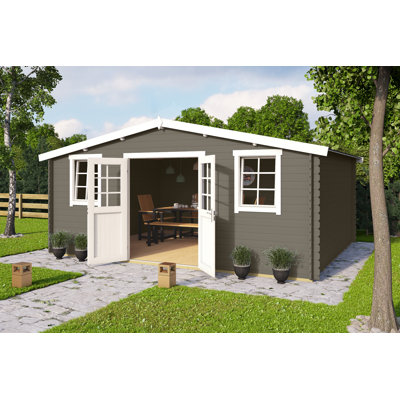 Lasita Wels 5 - 17 x 13.5 Ft. Summerhouse With Single Glazing (28mm)