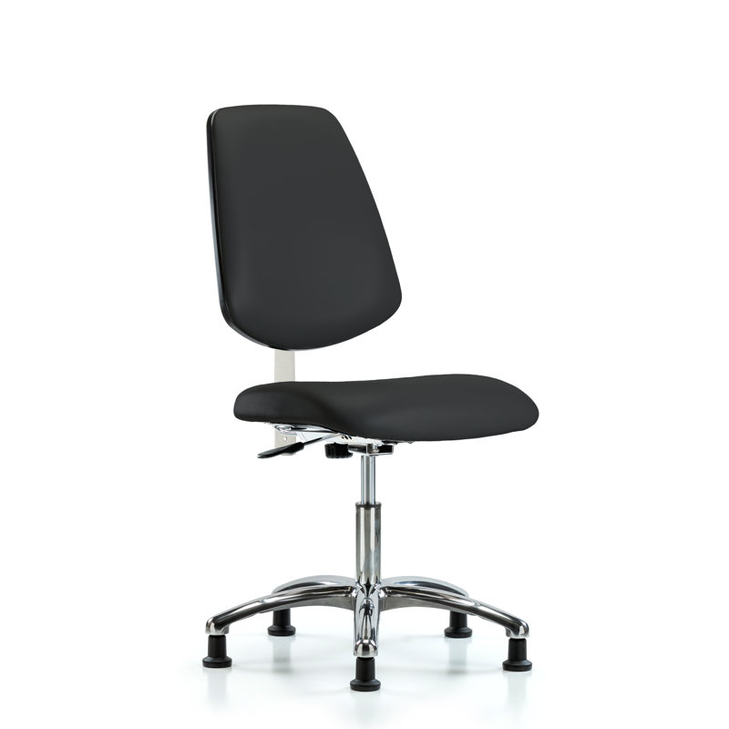 Chaise de travail Evie, Noir, Patins, Inclus