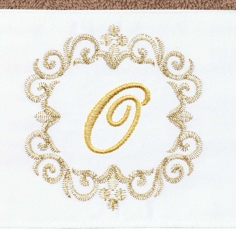 Winston Porter 100% Turkish Cotton Wensel 2PC Embellished Hand Towel Set, O