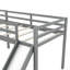 Lit mezzanine simple en L avec échelle et toboggan-1819337336