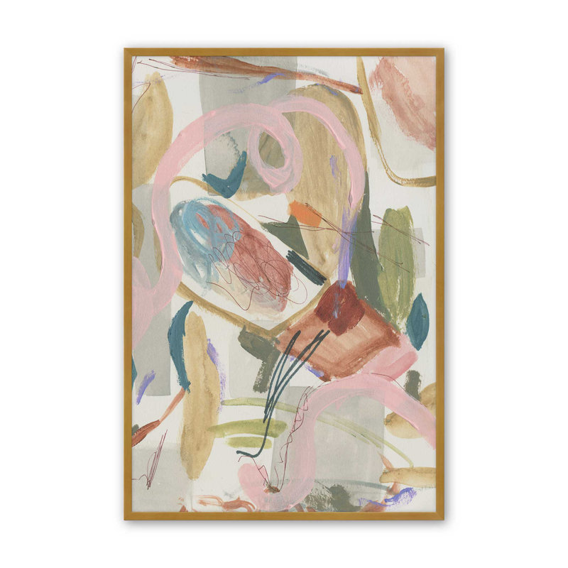 «Unraveled Pulse I» par Melissa Wang, reproduction d'art, H 48 po x l 36 po, Impression sur cadre ouvert sans papier mat