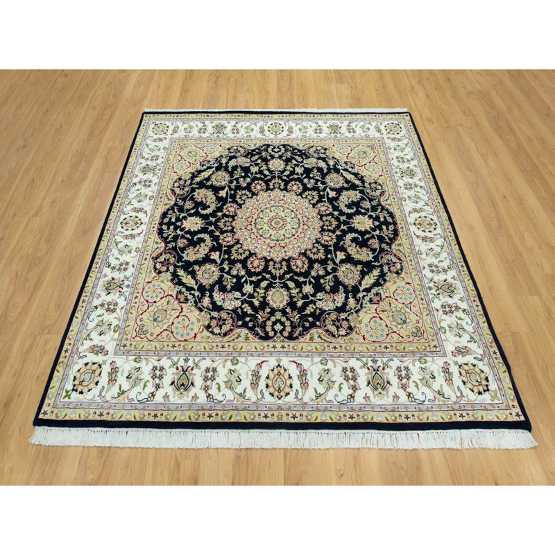 Tapis carré en laine nouvel âge 7 pi x 7 pi Cataleta