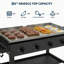 Station de cuisson au propane à 4 brûleurs 36 pouces avec tablettes pliantes et roulettes