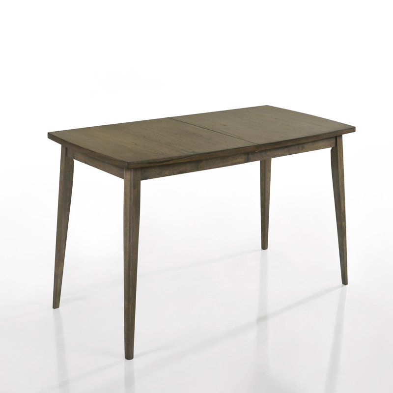 Table de salle à manger rectangulaire rétro vintage en noyer de 72 po de largeur