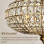 Lustre en cristal K9 avec chaîne réglable-382117989
