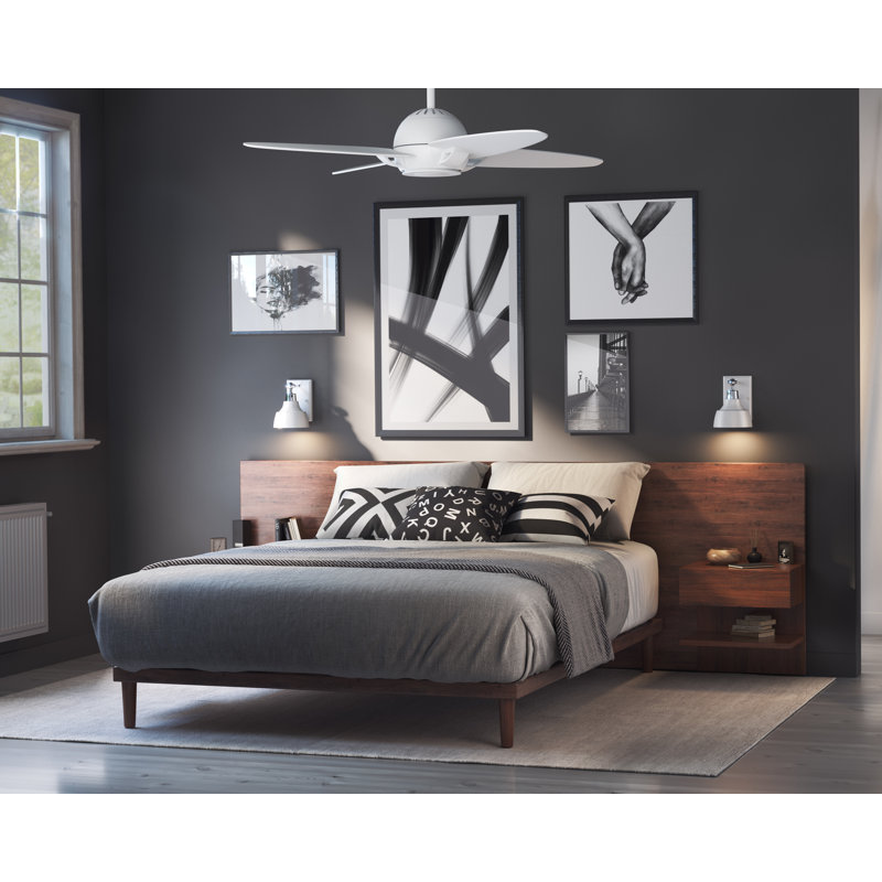 Soar 54'' Ceiling Fan with LED Lights, White