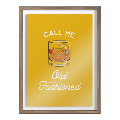 Call Me Old Fashioned, impression jaune