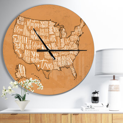 Horloge murale Swigart Farmhouse Designart États-Unis