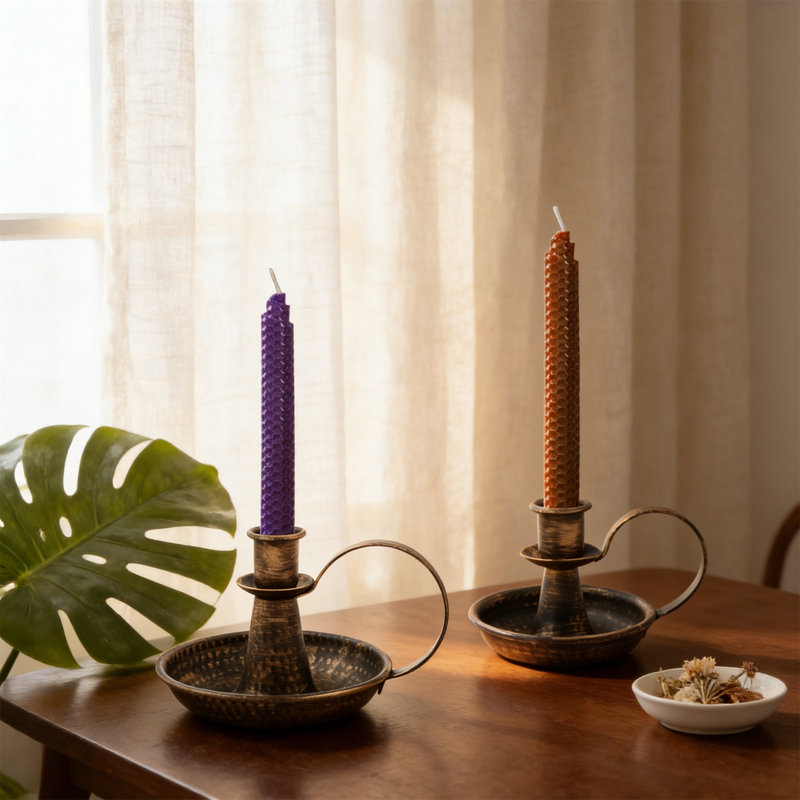 Metal Tabletop Candlestick