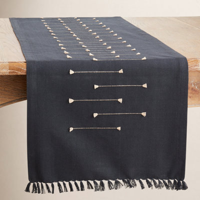Runner_Fringe Table Runner With Line Design