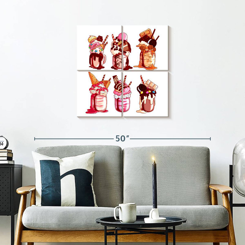 Yarlin surchargé Milkshakes, H 26 po x l 26 po