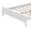 Base de lit en bois de pin blanc massif avec tête de lit, lit plateforme simple à profil bas avec rangement inférieur, pas de sommier tapissier et lattes en bois robustes, grand-810645048-812457420