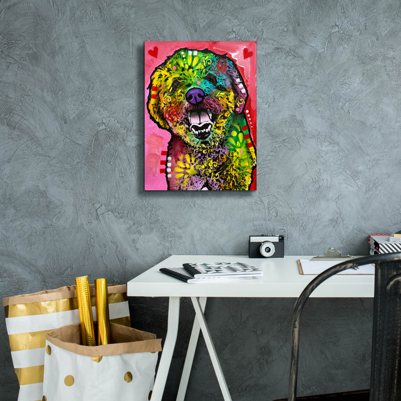 «Life Is Good» par Dean Russo, art mural sur toile, H 16 po x l 12 po x P 0,75 po