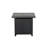 Pottershill Square Steel Propane Smokeless Fire Pit Table with Hidden Fuel Tank