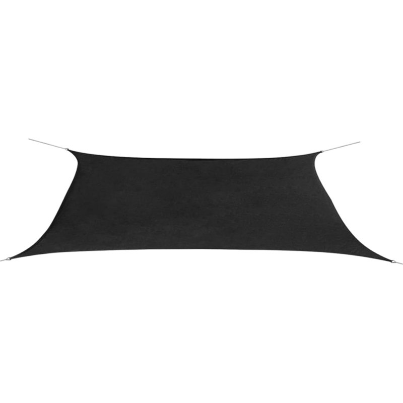 Rectangular Shade Sail, 4m x 6m, Anthracite