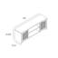 Console média 59 po pour téléviseur de 65 po et moins Dearbhaile-106503362