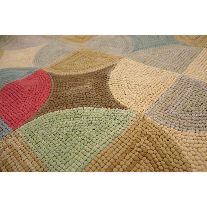 Wool Geometric Area Rug, Rectangle 6' x 9'