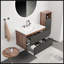 Meuble-lavabo mural noir et noyer de 30 pouces avec lavabo intégré en céramique, grand rangement pour les salles de bain modernes-1781555066-1781555069