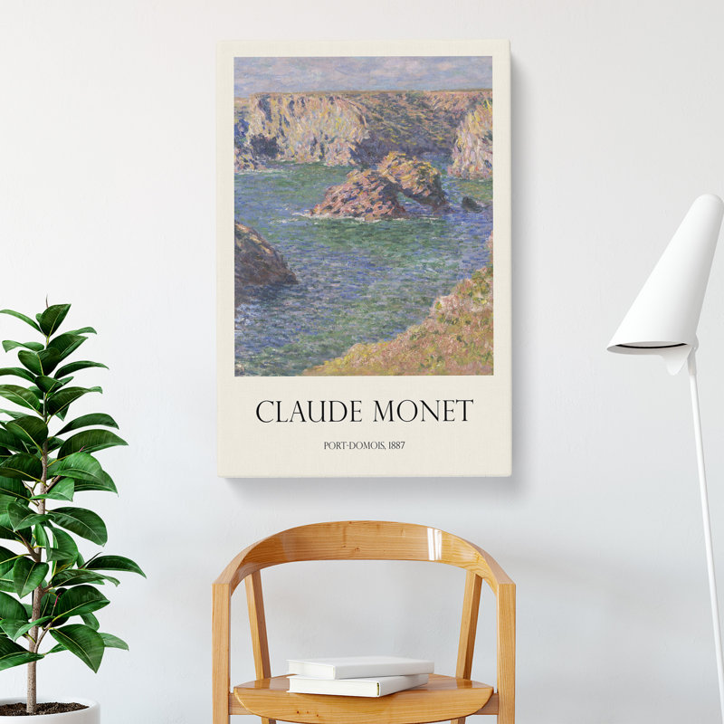Port Domois, Belle Isle Print by Claude Monet - Wrapped Canvas Painting, 50cm H x 35cm W x 3cm D
