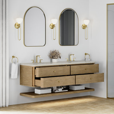 Meuble-lavabo double l 72 po Allamari