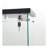 LED lights  Glass Display Cabinet 4 Shelves with Door, Floor Standing Curio Bookshelf for Living Room Bedroom Office