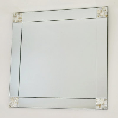 Zarqa Glass Square Mirror
