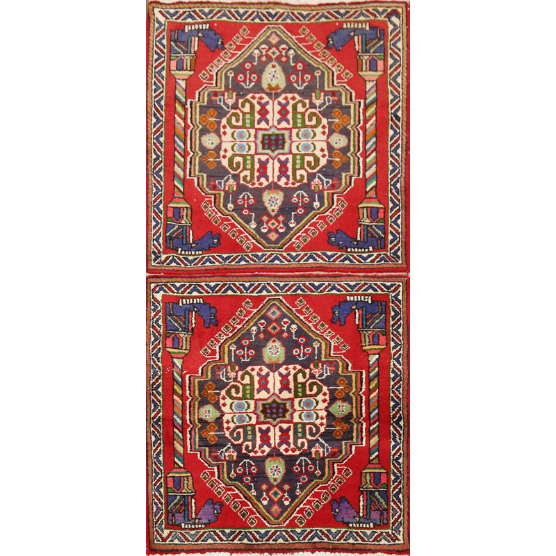 Tapis traditionnel rétro en laine 2 x 4