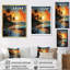 Cabriales, palmiers, lever de soleil II sur toile-899567535-899566672
