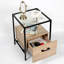Nadia 40cm W Metal Bedside Table