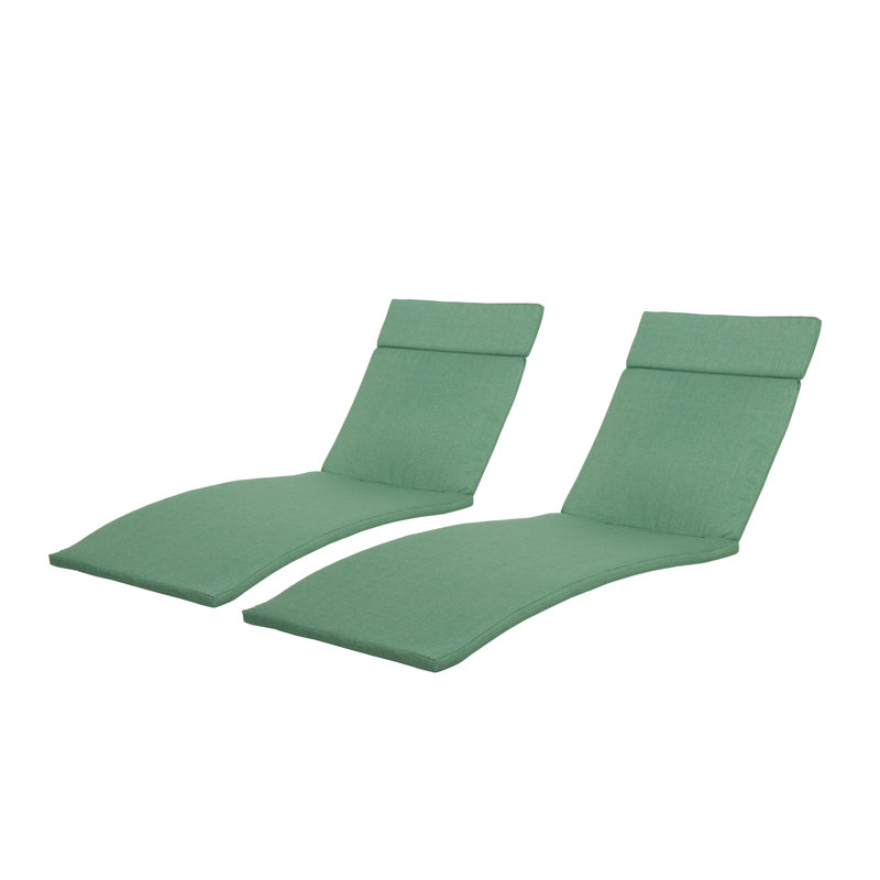 Cara IndoorOutdoor Chaise Lounge Cushion, Jungle Green