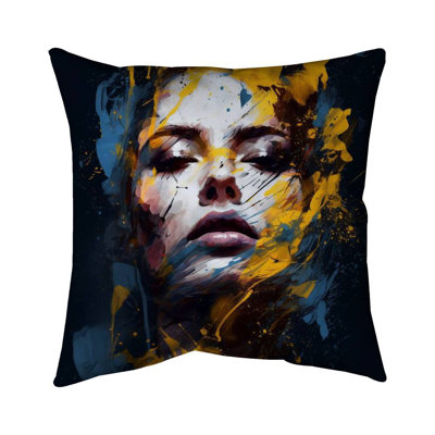 Bedroom Shapes Abstract Pillow - Sensual Tornado Home Decor