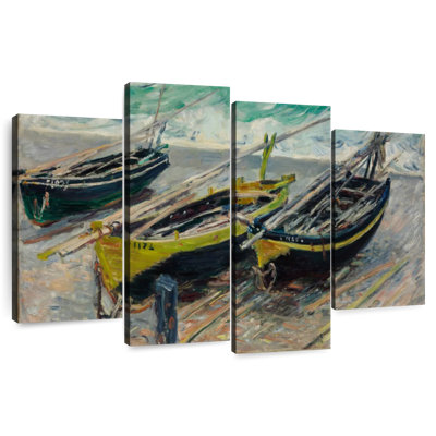 Trois bateaux de pêche Mehar 1886