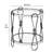 Mirrored Glass Top End Table