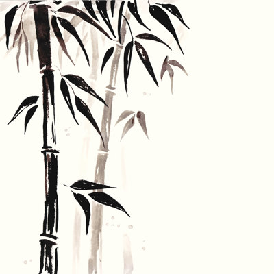 Bambou dans un style chinois - peinture sur toile tendue