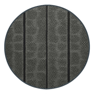 Tapis gris en treillis lavable à la machine