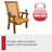 Heavy Duty 600 Lb High Back Roll Back Treated Patio Chair, Cupholders-72018498