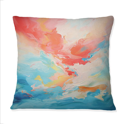 Coussin décoratif coloré Mid Century