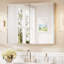 W H Framed Medicine Cabinet Mirror Adjustable-1129942749-1129942743